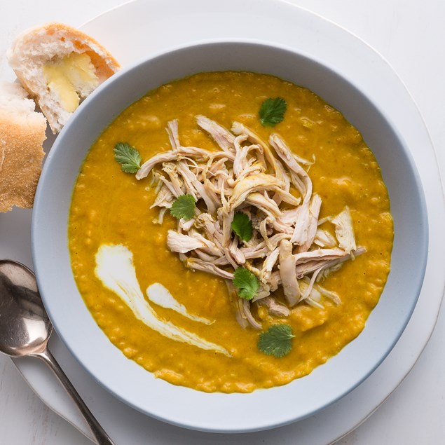 Indian Roast Chicken and Pumpkin Soup