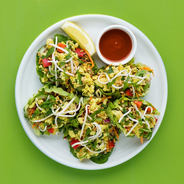 Vietnamese Chicken Laab Super Grain Lettuce Cups