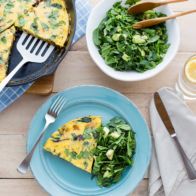 Roasted Pumpkin and Caramelised Onion Frittata 