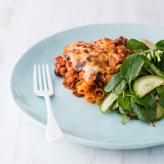 Italian Pork Pastitsio with Parmesan Cream