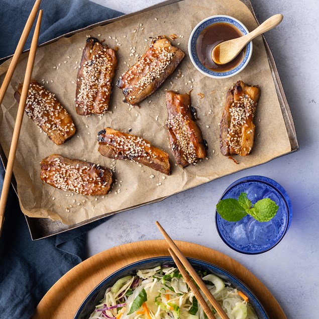 Hoisin Pork Belly with Vermicelli Slaw