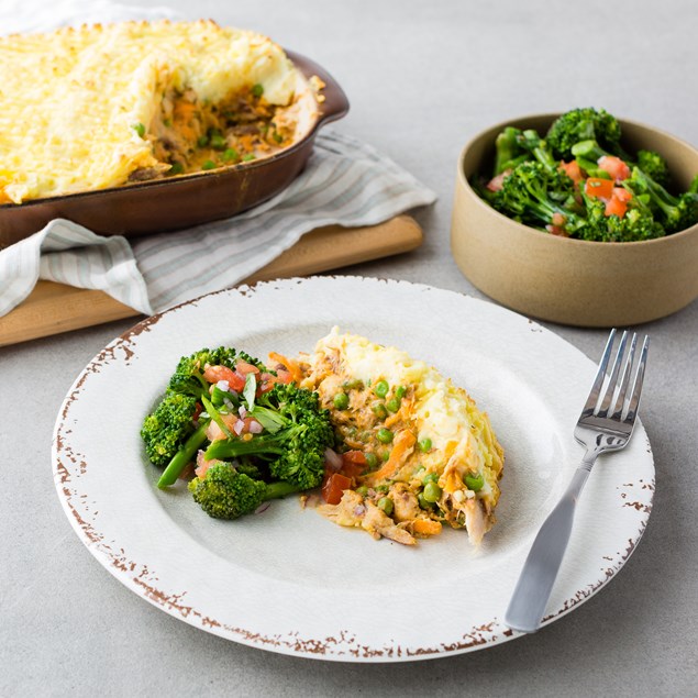 Smoked Fish Potato Top Pie