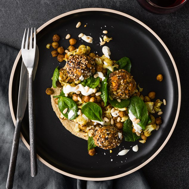 Lamb Kofta with Ras El Hanout Chickpeas & Cauliflower