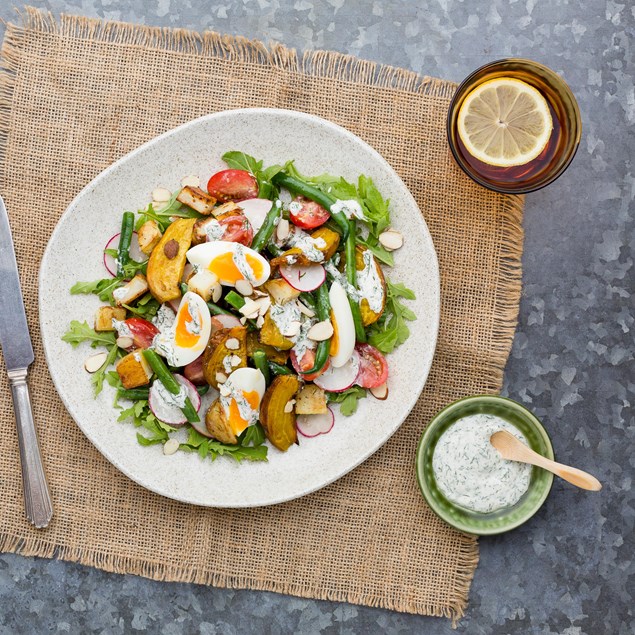 Potato, Egg and Dill Salad with Horseradish Mayo 