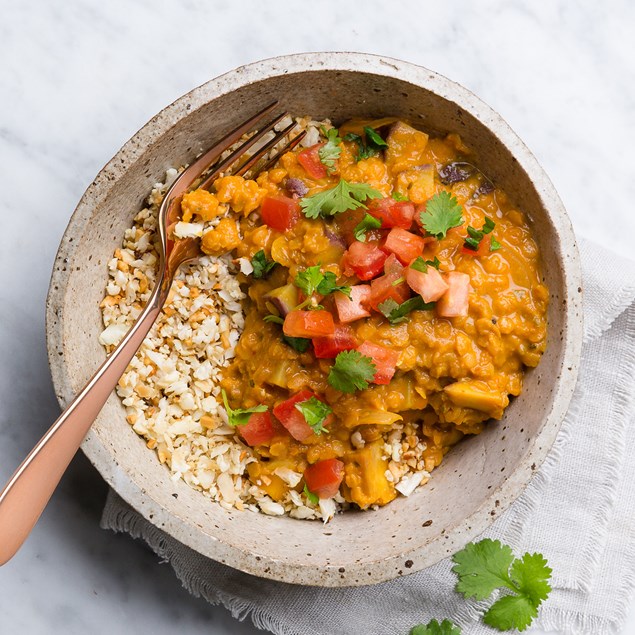Kumara and Lemongrass Coconut Dhal