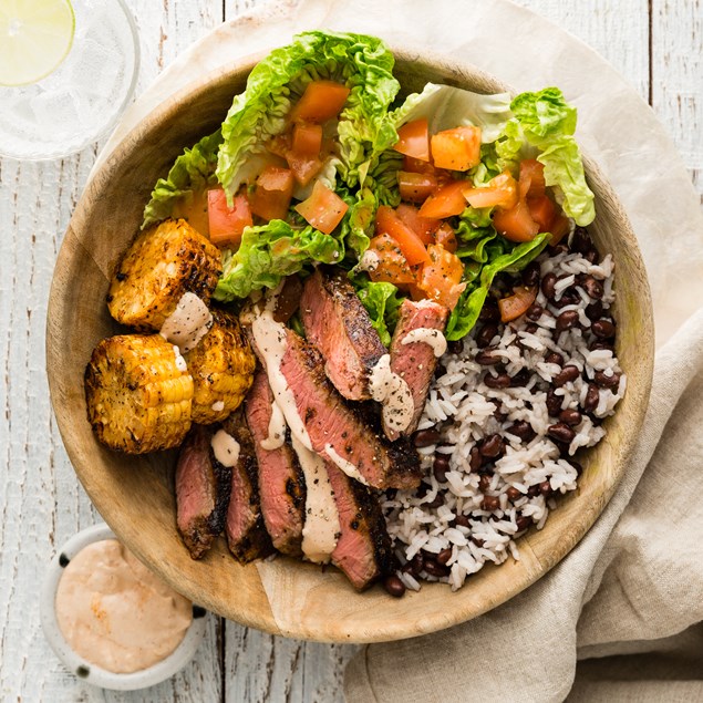 Mexican Beef & Corn with Chipotle Sour cream