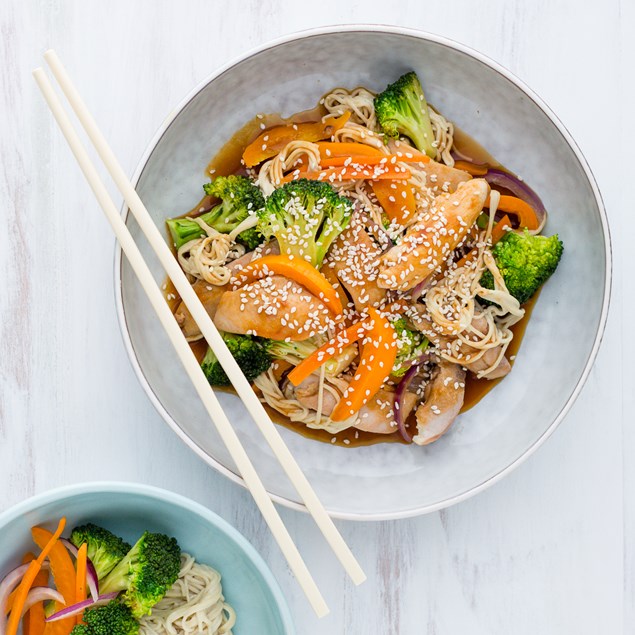 Asian Chicken Noodle Stir-Fry