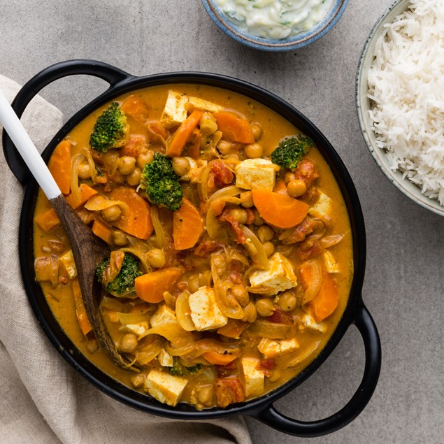Chickpea Paneer Korma with Cucumber Yoghurt - My Food Bag