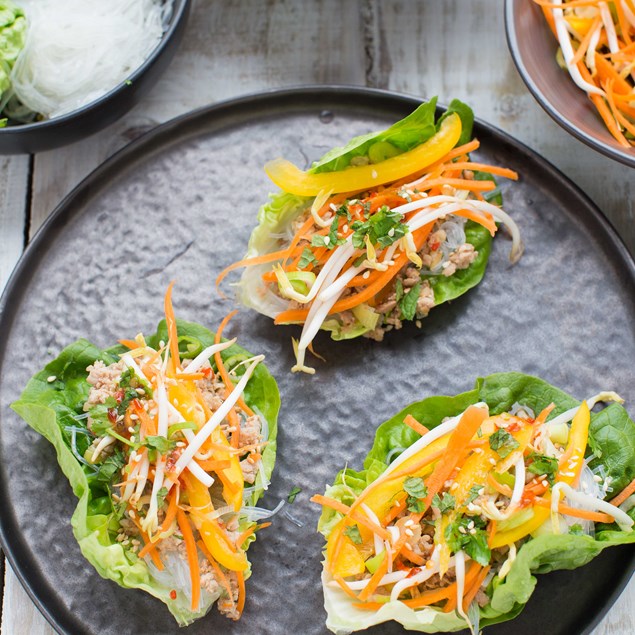 Vietnamese Turkey and Lettuce Roll Ups