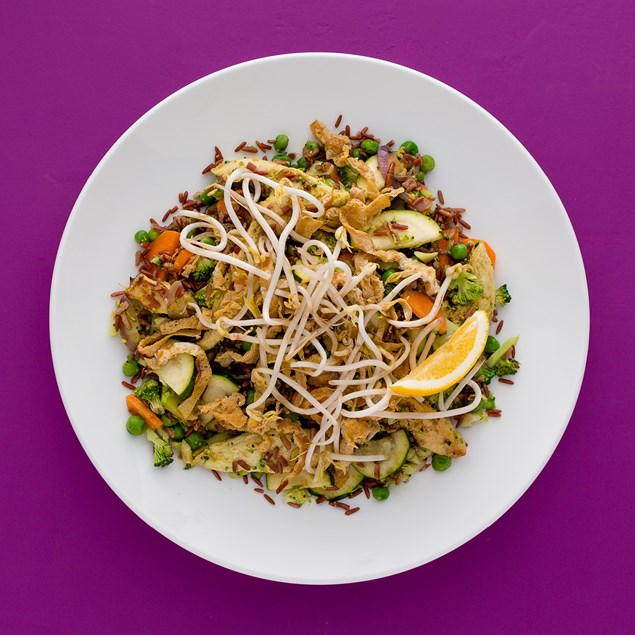 Chicken Red Rice Nasi Goreng