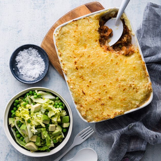 Spring Lamb Shepherd’s Pie with Pea Salad 