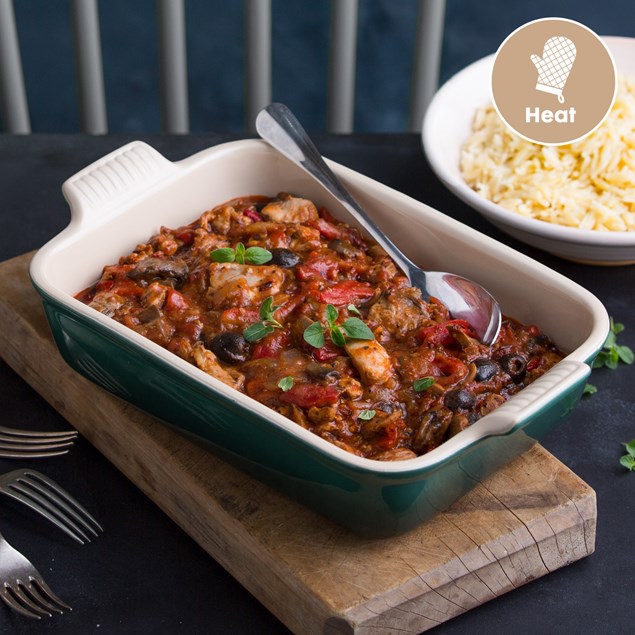 Chicken Cacciatore with Orzo 