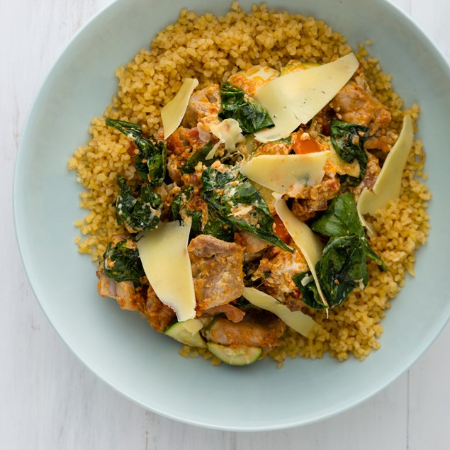 Creamy Chicken and Sundried Tomato with Bulgur Wheat