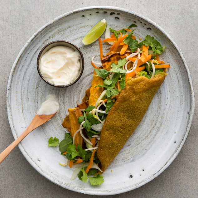 Thai Peanut Pancakes