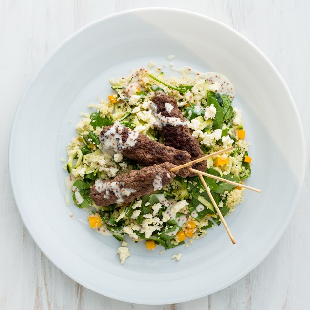 BBQ Beef Sticks with Couscous