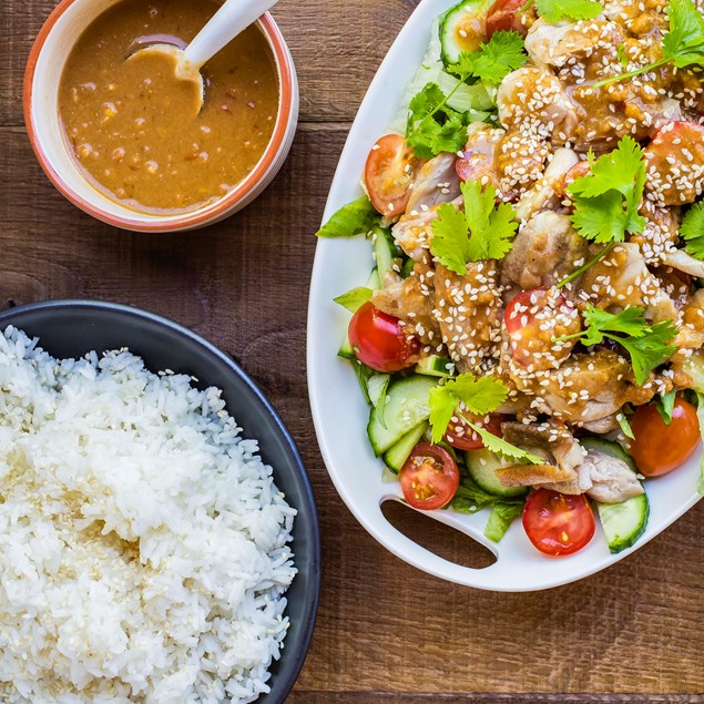 Bang Bang Chicken Salad With Rice