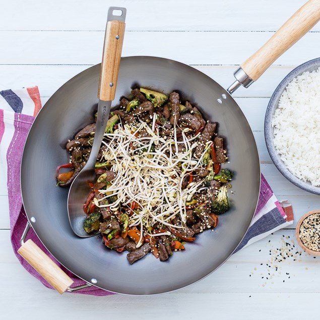 Sticky Beef Stir-Fry with Jasmine Rice