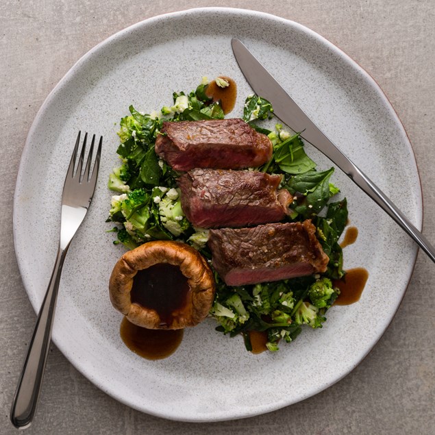 Beef Sirloin with Horseradish Yorkshire Puddings 