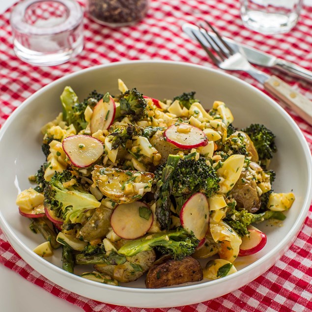 Potato, Broccoli and Asparagus Gribiche