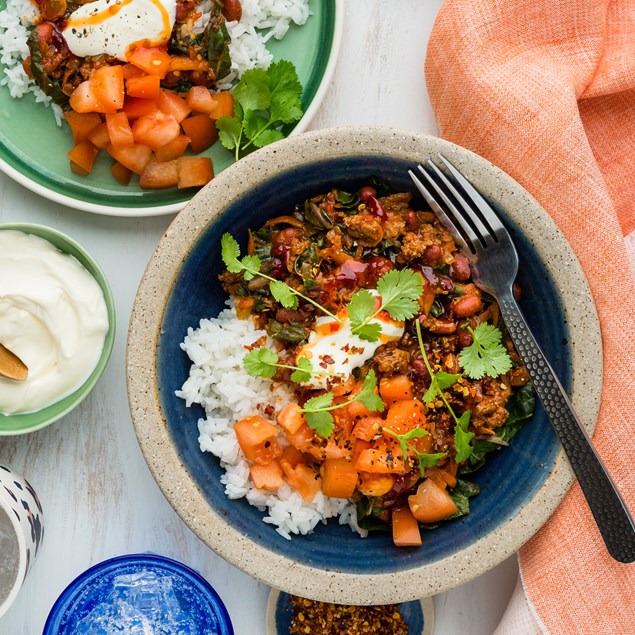 Beef Chilli Con Carne with Rice