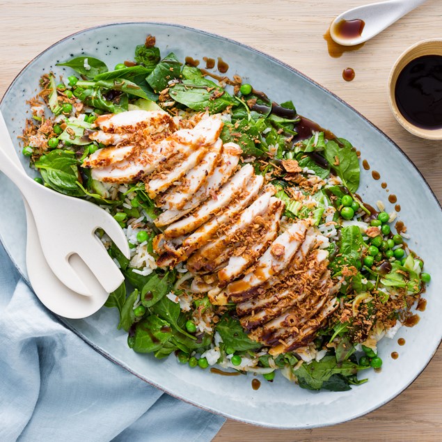 Crumbed Chicken Katsu with Veggie Rice