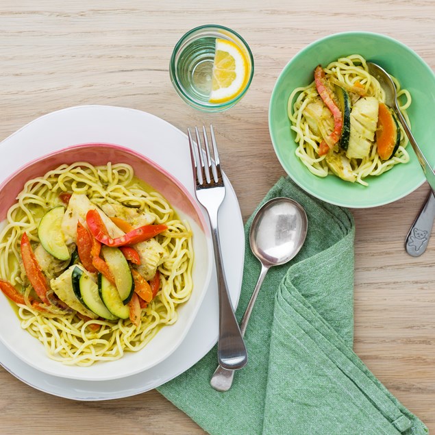 Lemongrass Fish Curry with Noodles