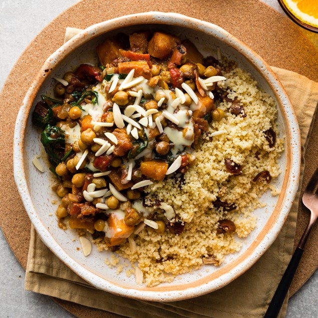 Moroccan Chickpea Tagine with Couscous