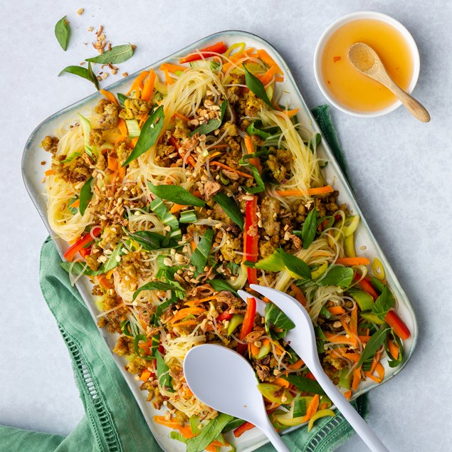 Lemongrass Pork Laab Bowl with Vermicelli