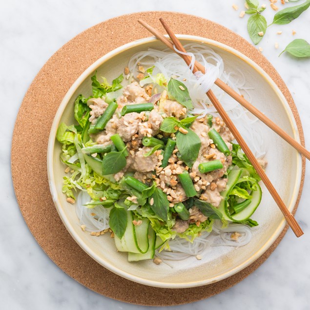 Indonesian Pork Peanut Satay with Vermicelli