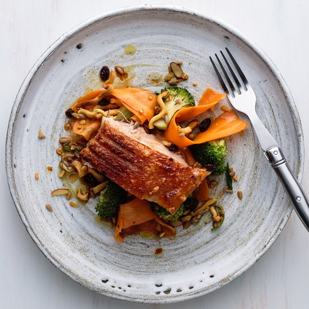 Pork Belly with Crispy Noodle Salad