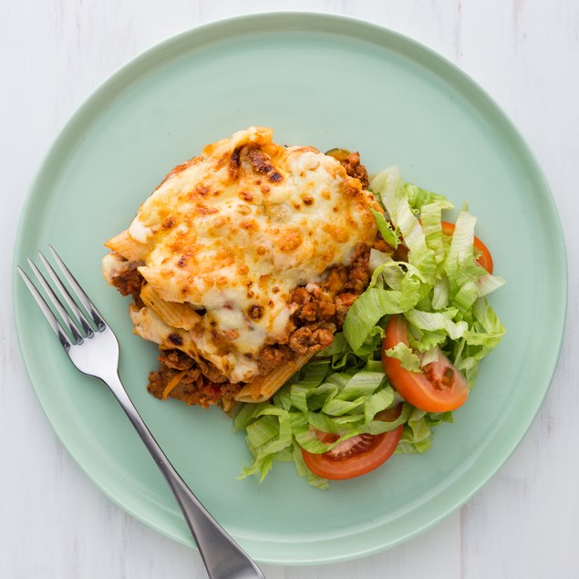 Chorizo Pasta Bake with Béchamel Sauce