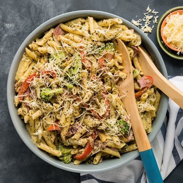 Creamy Bacon & Basil Pasta