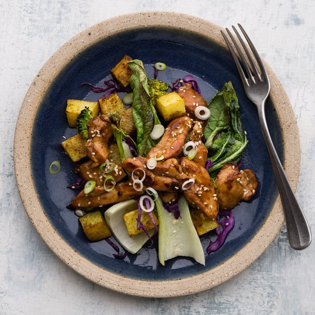 Hoisin Chicken with Sesame Potato