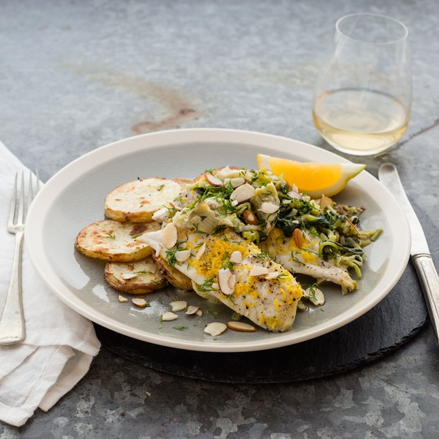 Creamy Baked Fish with Crispy Potatoes