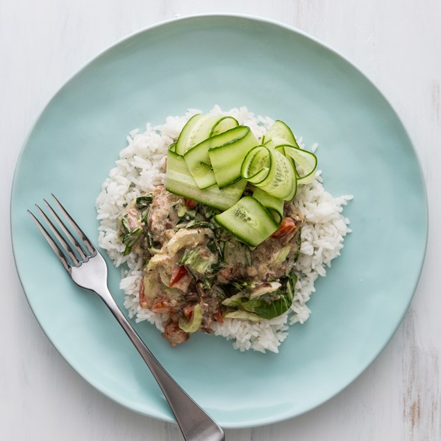 Thai Beef Jungle Curry with rice