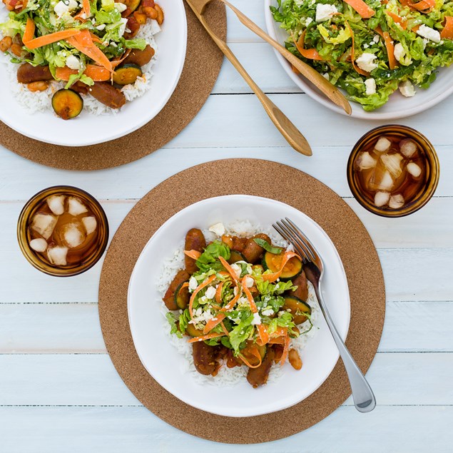 Spanish Chorizo and Beans with Jasmine Rice