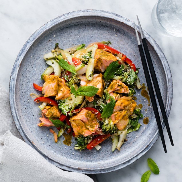 Salmon Stir-fry With Makrut Lime And Sesame