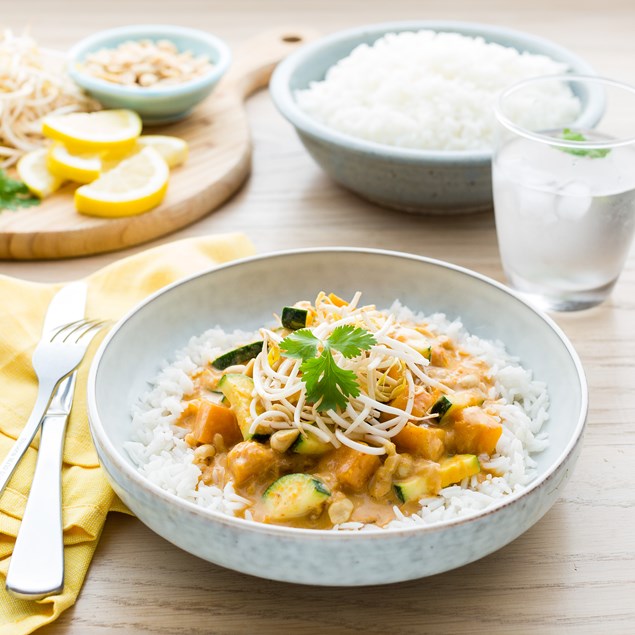 Malaysian Pumpkin, Coconut and Peanut Curry